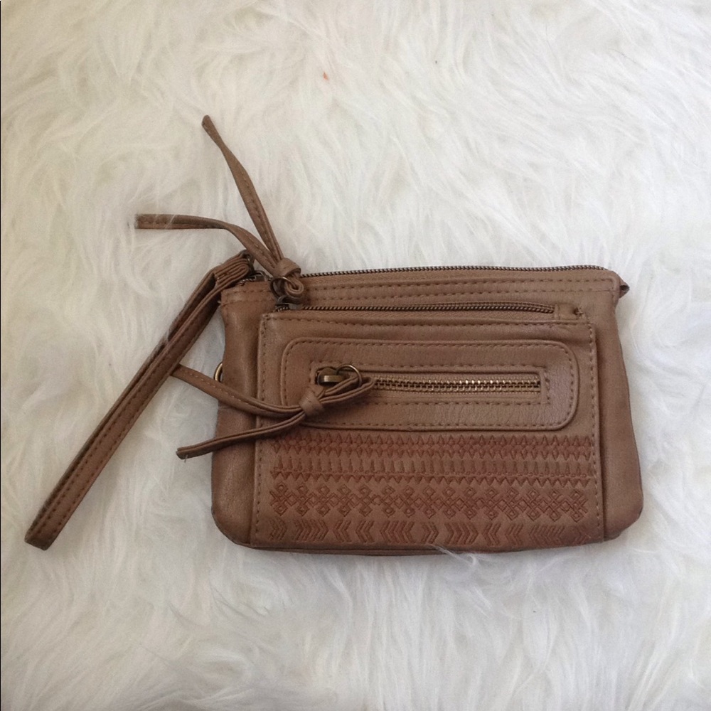 Brown wristlet